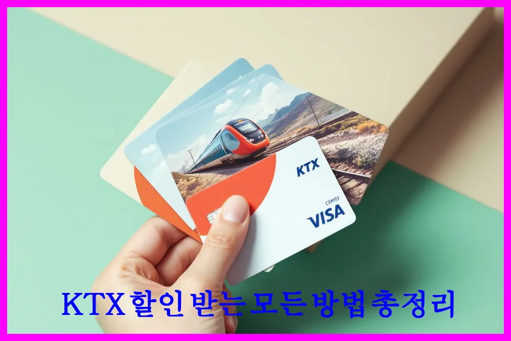 KTX 할인 받는 모든 방법 총정리