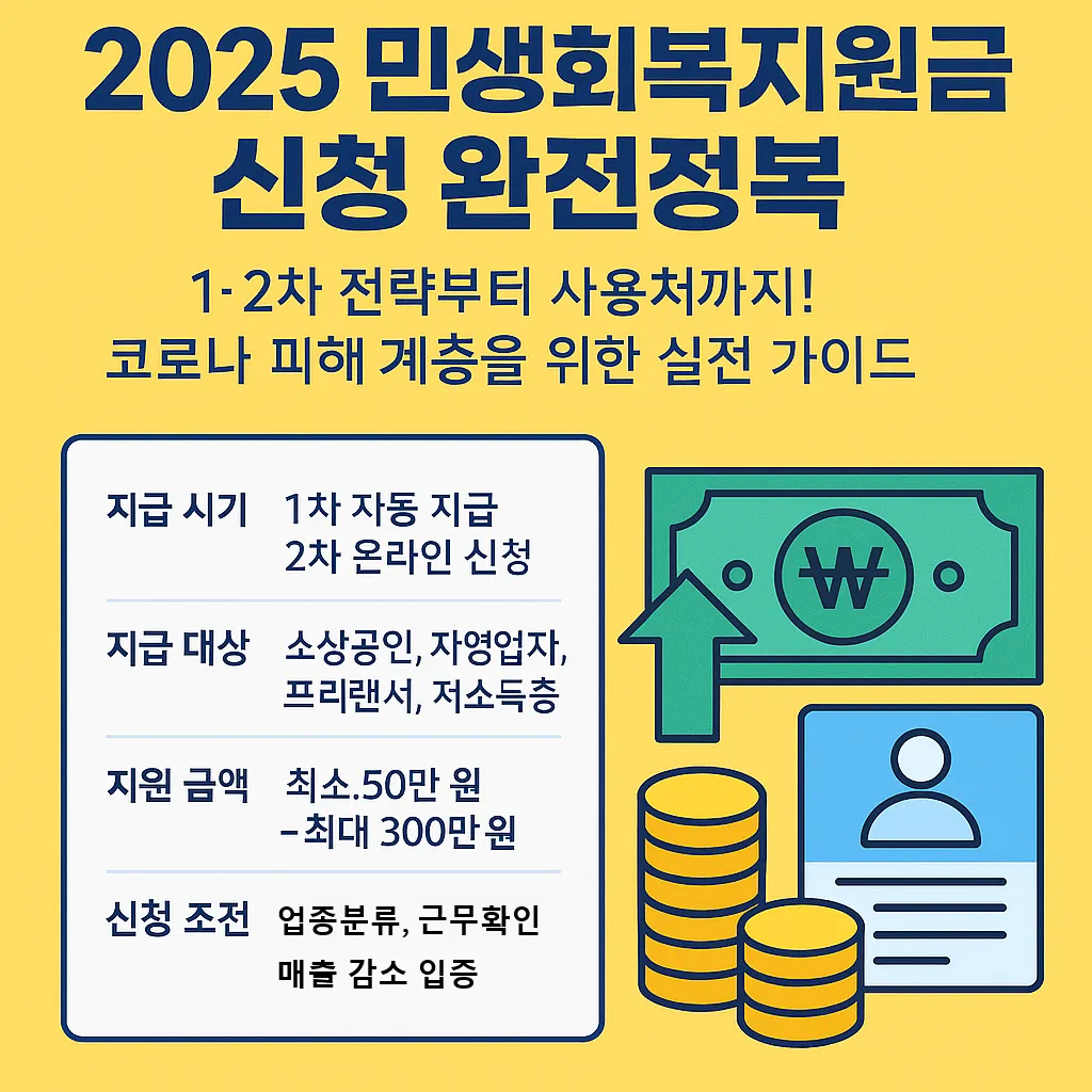 2025 민생회복지원금 신청 완전정복