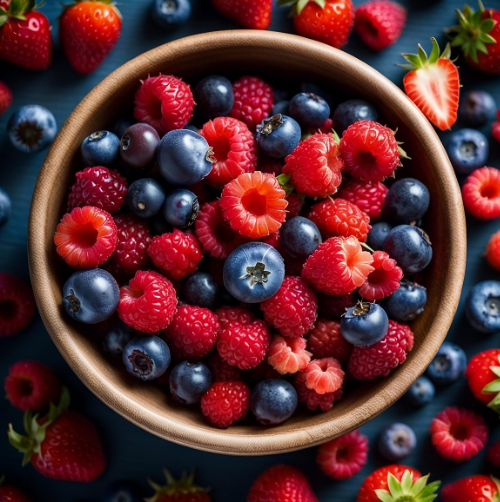 블루베리, 라즈베리