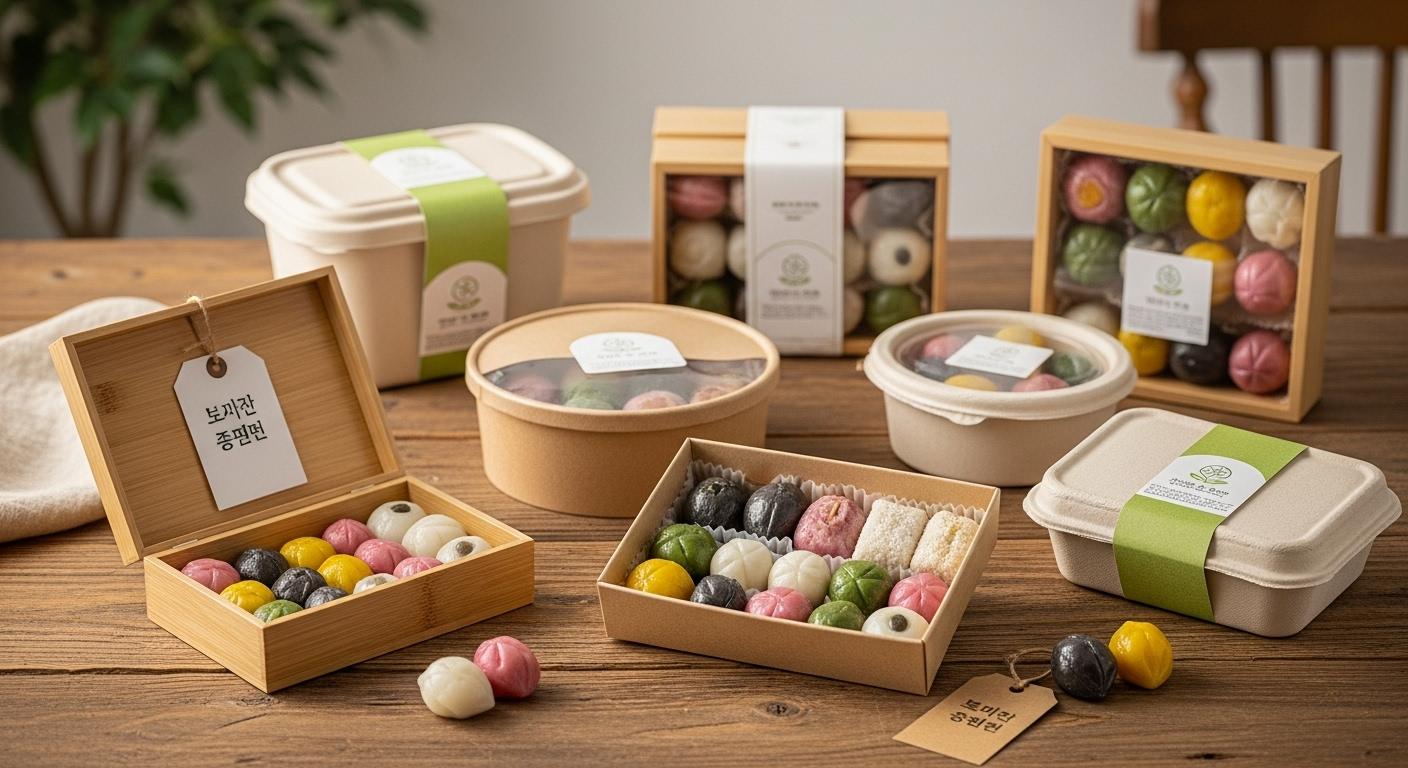 송편 포장 용기