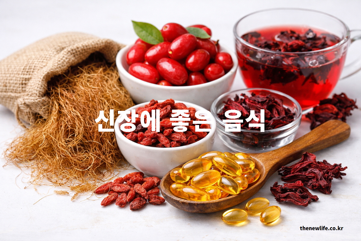 신장에 좋은 음식을 설명하는 대표 사진