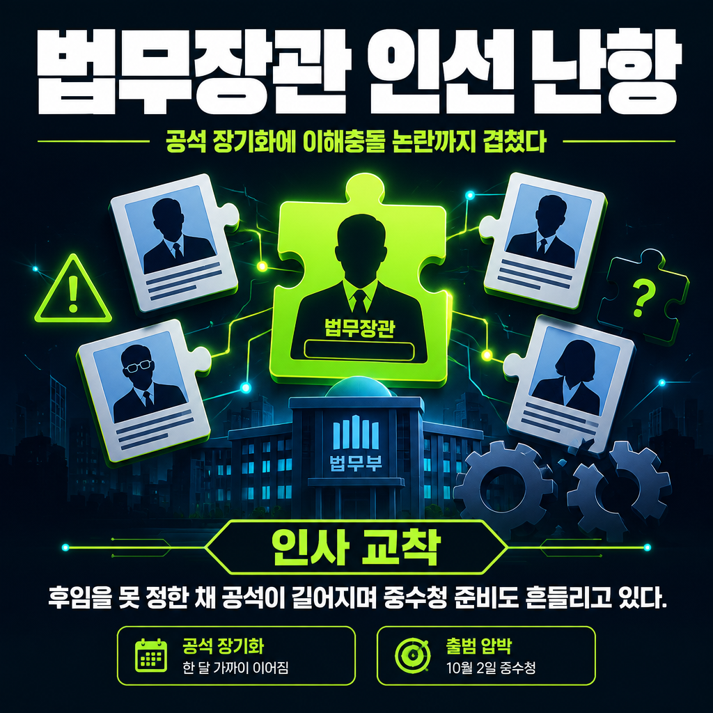 법무장관 인선 난항