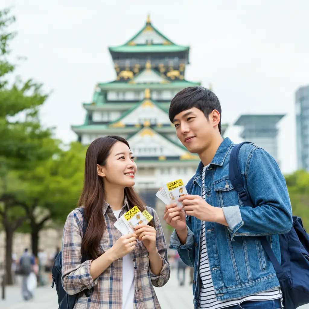 오사카 주유패스 버스 노선도