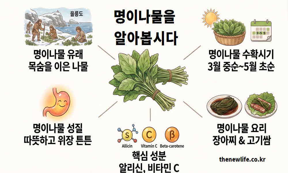 명이나물 효능 유래 기원