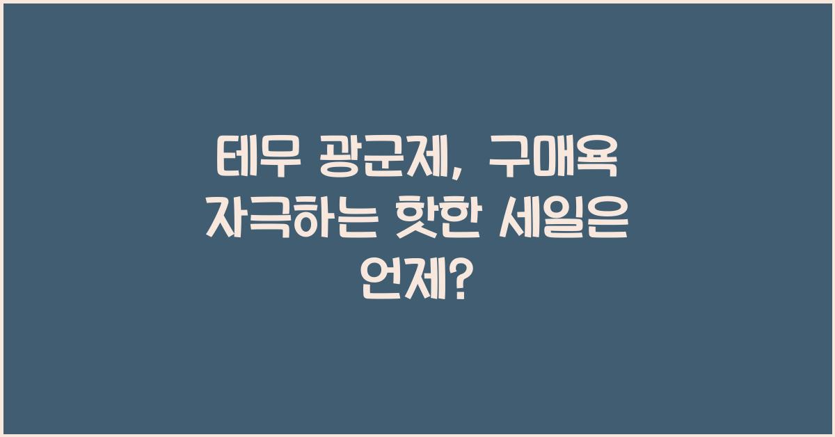 테무 광군제