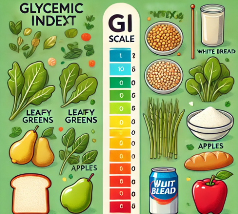 야채 곡물 GI지수 이미지