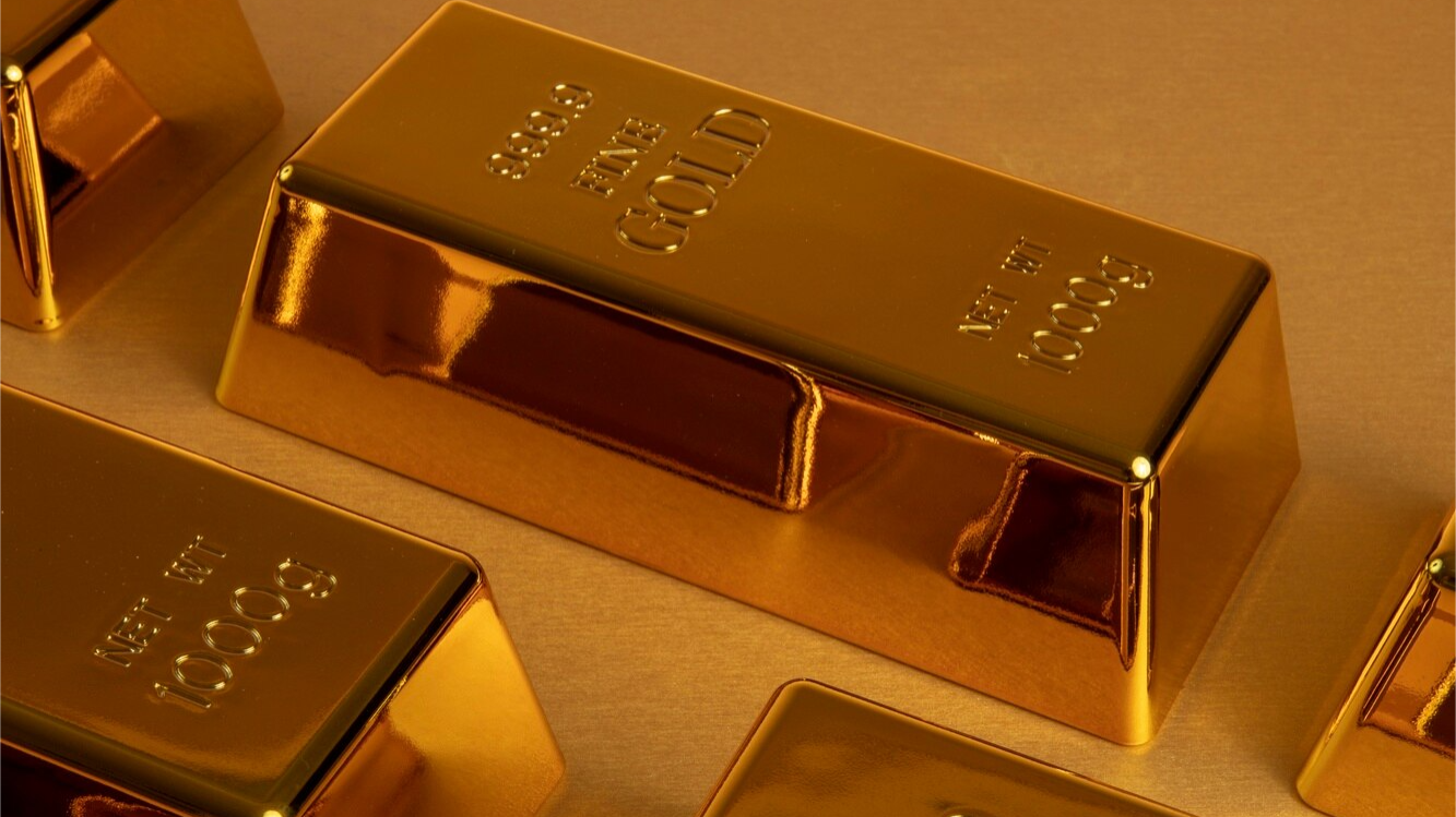 대량의 금괴 이미지