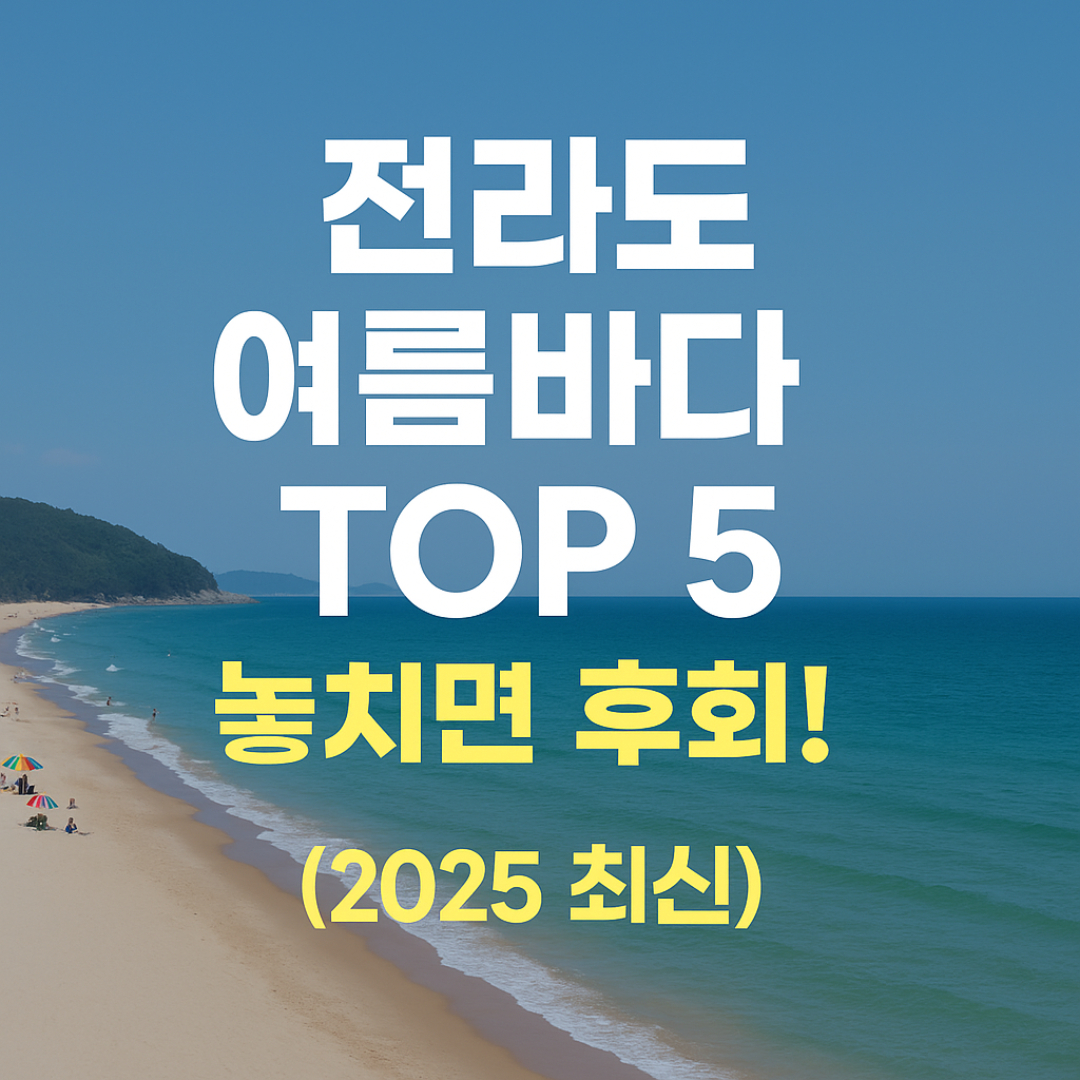 전라도 여름바다 top5