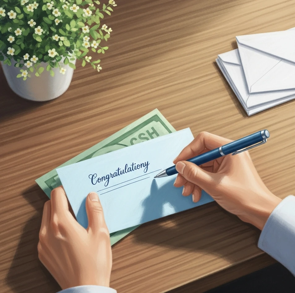 축의금 봉투 작성