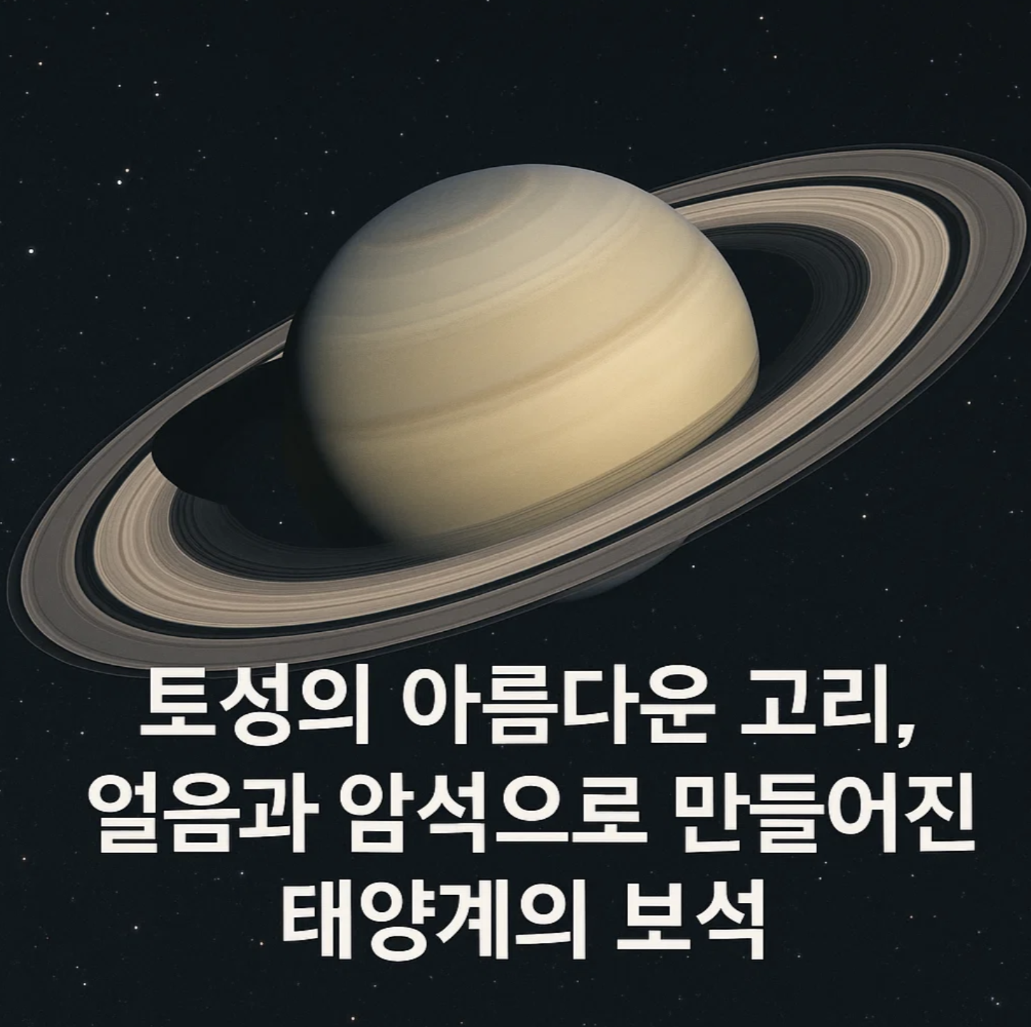 토성의 아름다운 고리, 얼음과 암석으로 만들어진 태양계의 보석