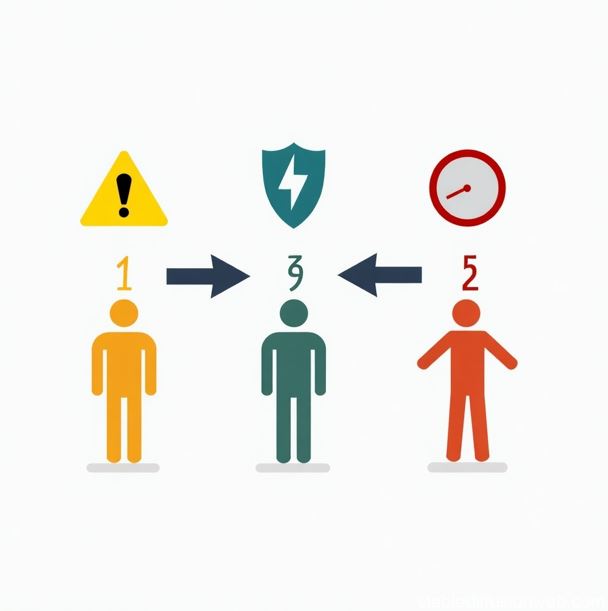 3단계의 스트레스 단계를 시각화 한 그림