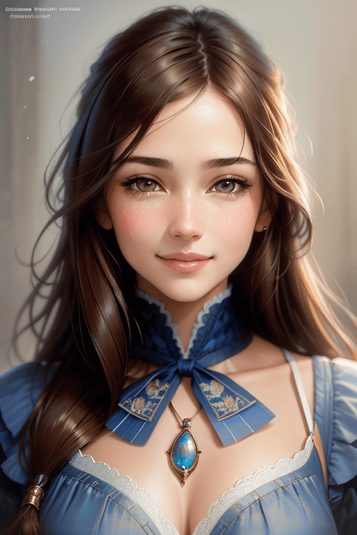 Playground AI로 생성한 그림(2) - 싱그러운 미소