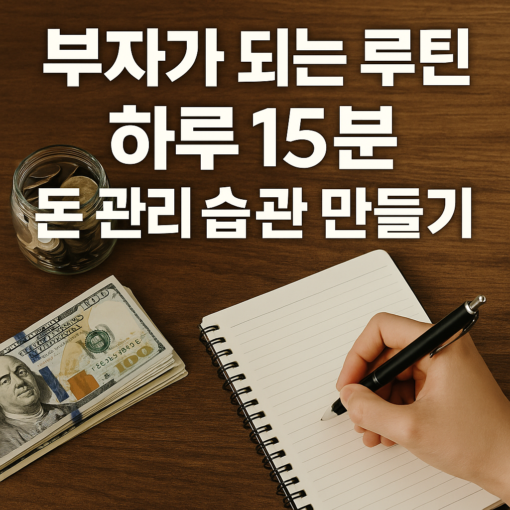 부자가 되는 루틴 &ndash; 하루 15분 돈 관리 습관 만들기