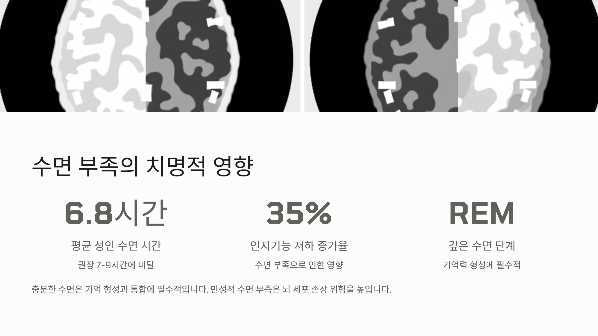 수면 부족의 영향