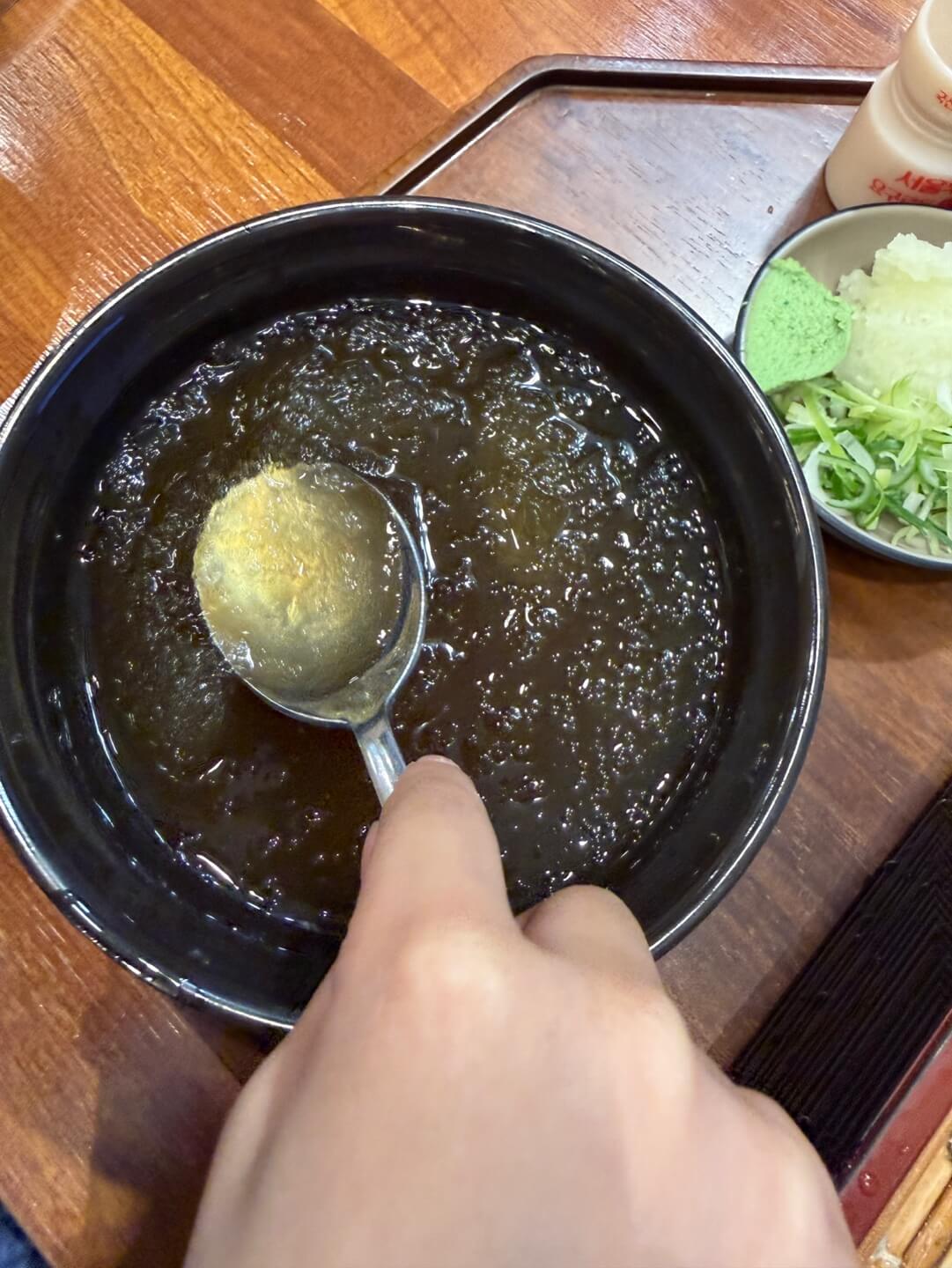 정자동 모밀 육수
