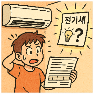 에어컨 바람 세기로 전기세 아끼기