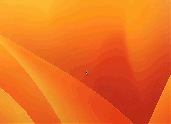 단축키로 파인더 창을 여는 모습