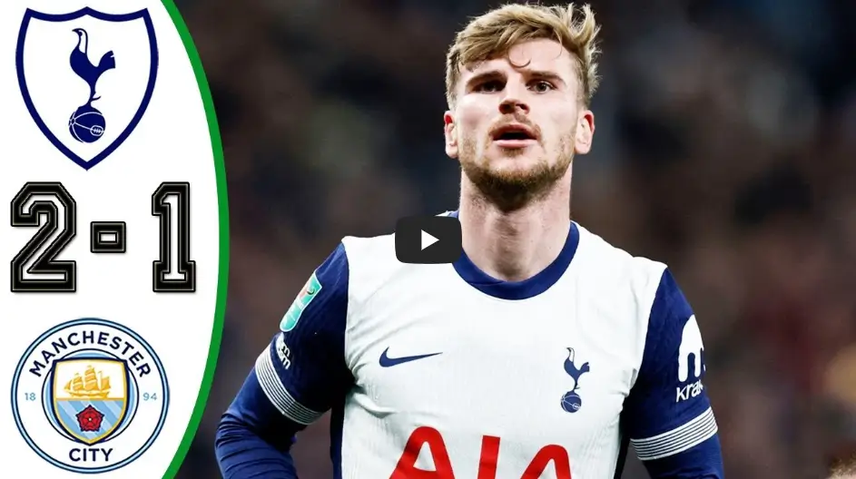 토트넘 대 맨시티 하이라이트 영상