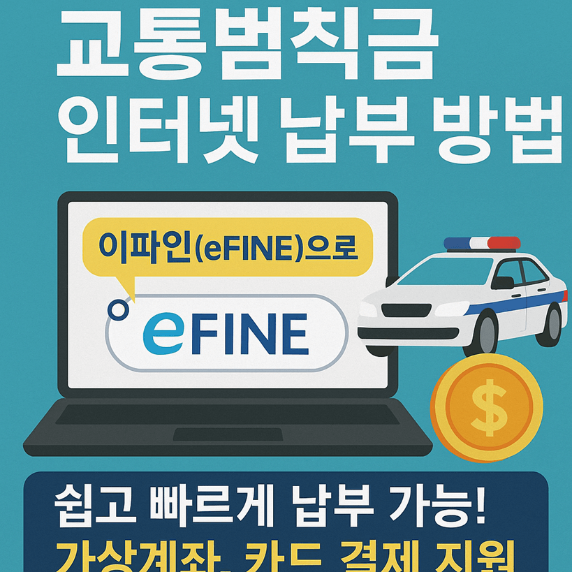 교통범칙금 인터넷 납부 방법