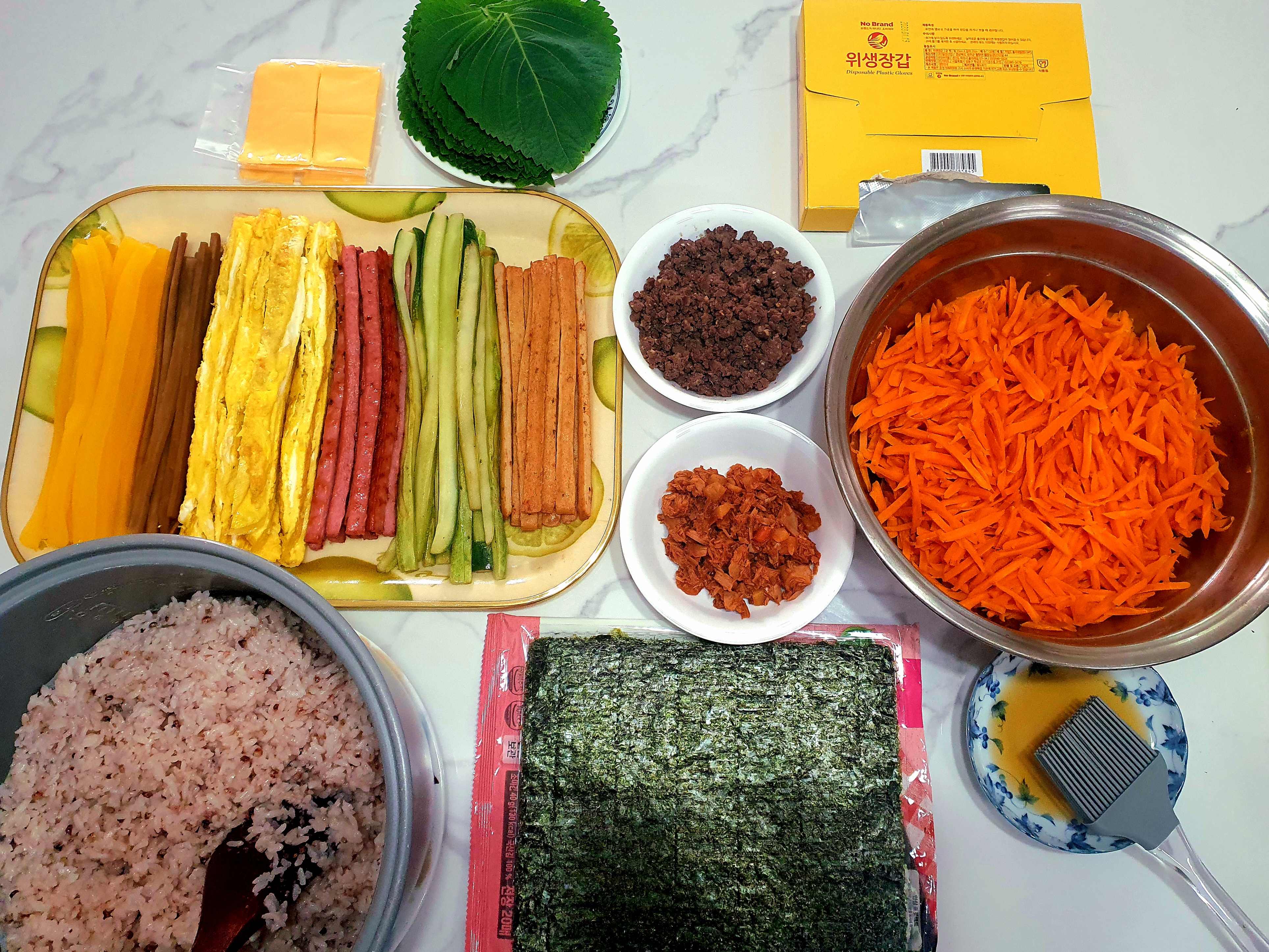 김밥-재료-준비-과정이-바쁩니다.