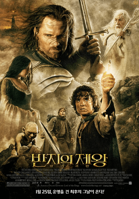 반지의 제왕 중간계 전투 주인공 들