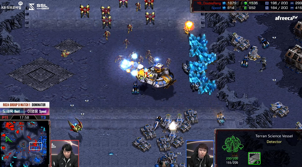 SSL 스타리그 D조 1경기 멀티늦추는공격