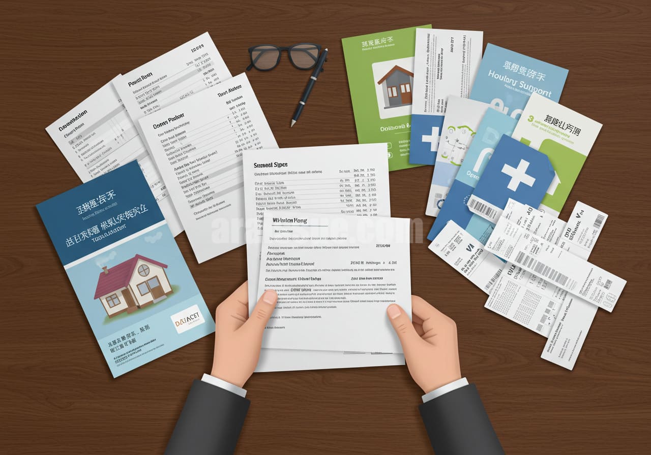 연금과 주거지원을 활용하여 생활비를 절감하는 노인의 리얼한 이미지.