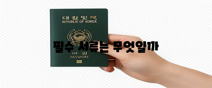 여권 갱신 준비물