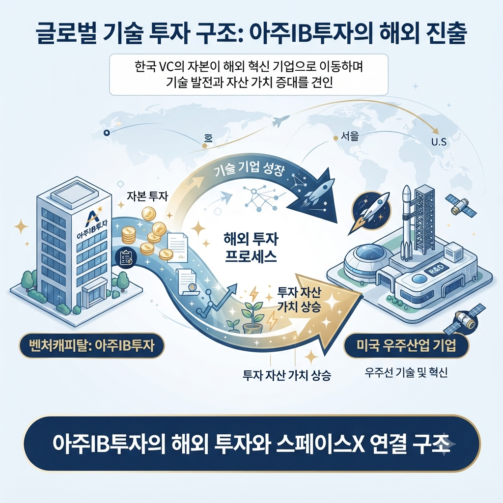 아주IB투자의 해외 투자와 스페이스X 연결 구조