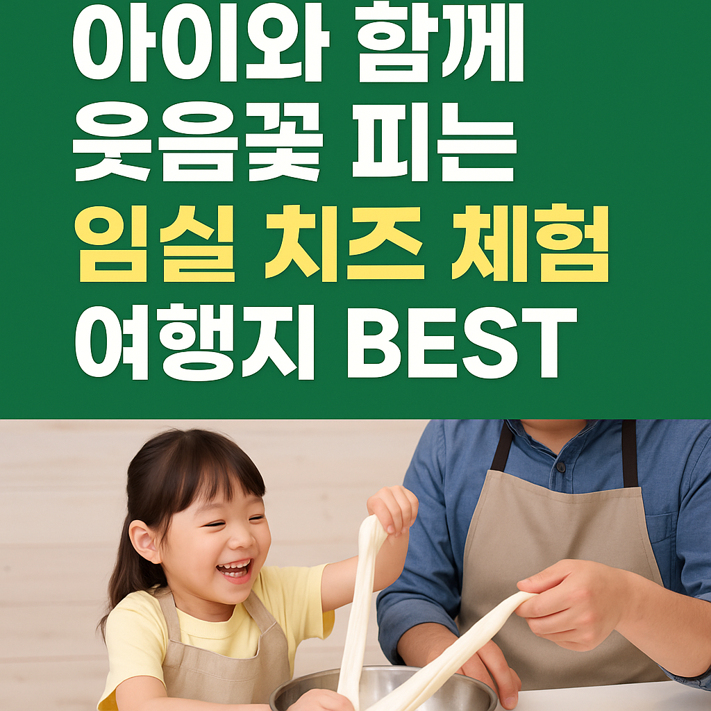 아이와 함께 웃음꽃 피는 임실 치즈 체험 여행지 BEST