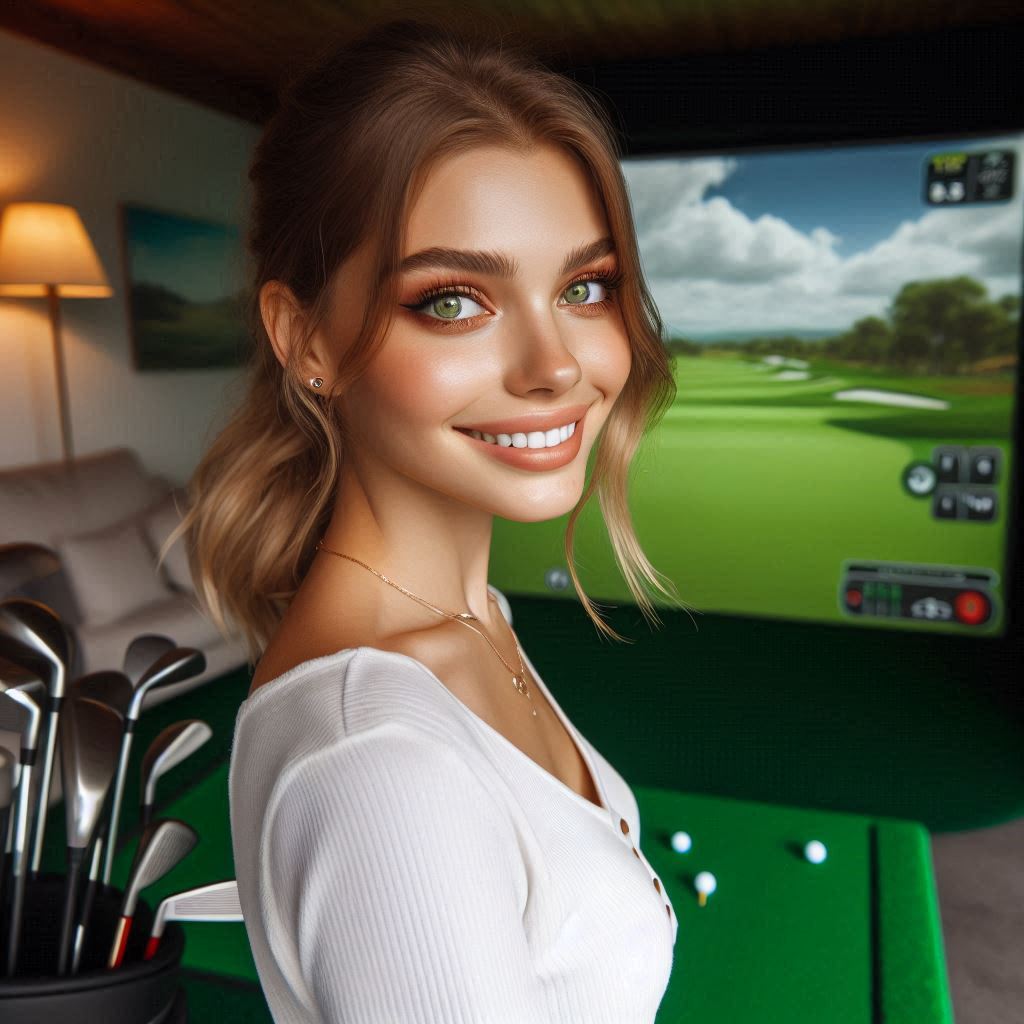 실내골프연습장 배경