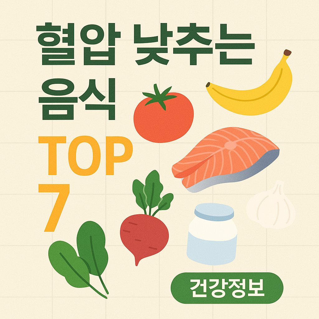 혈압 낮추는 음식 TOP7 썸네일