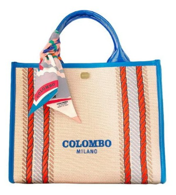 COLOMBO 명품콜롬보 캔버스백 비아 델라 스피가 블루 NS10D3C38P