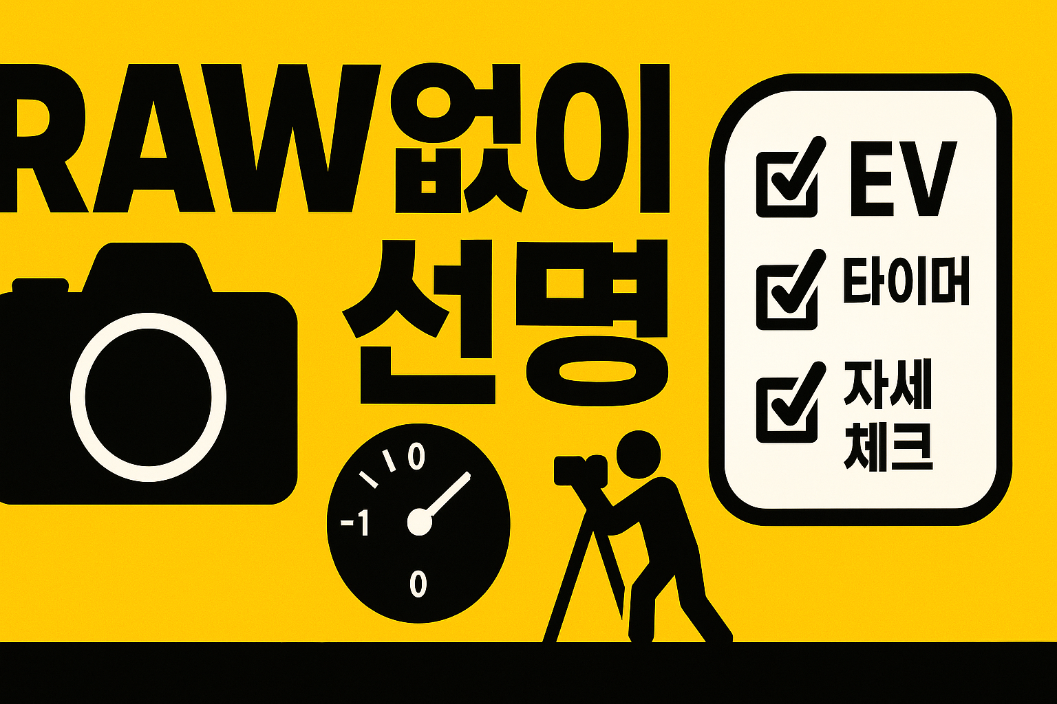 RAW 없이도 쨍한 야간 사진 7가지 핵심