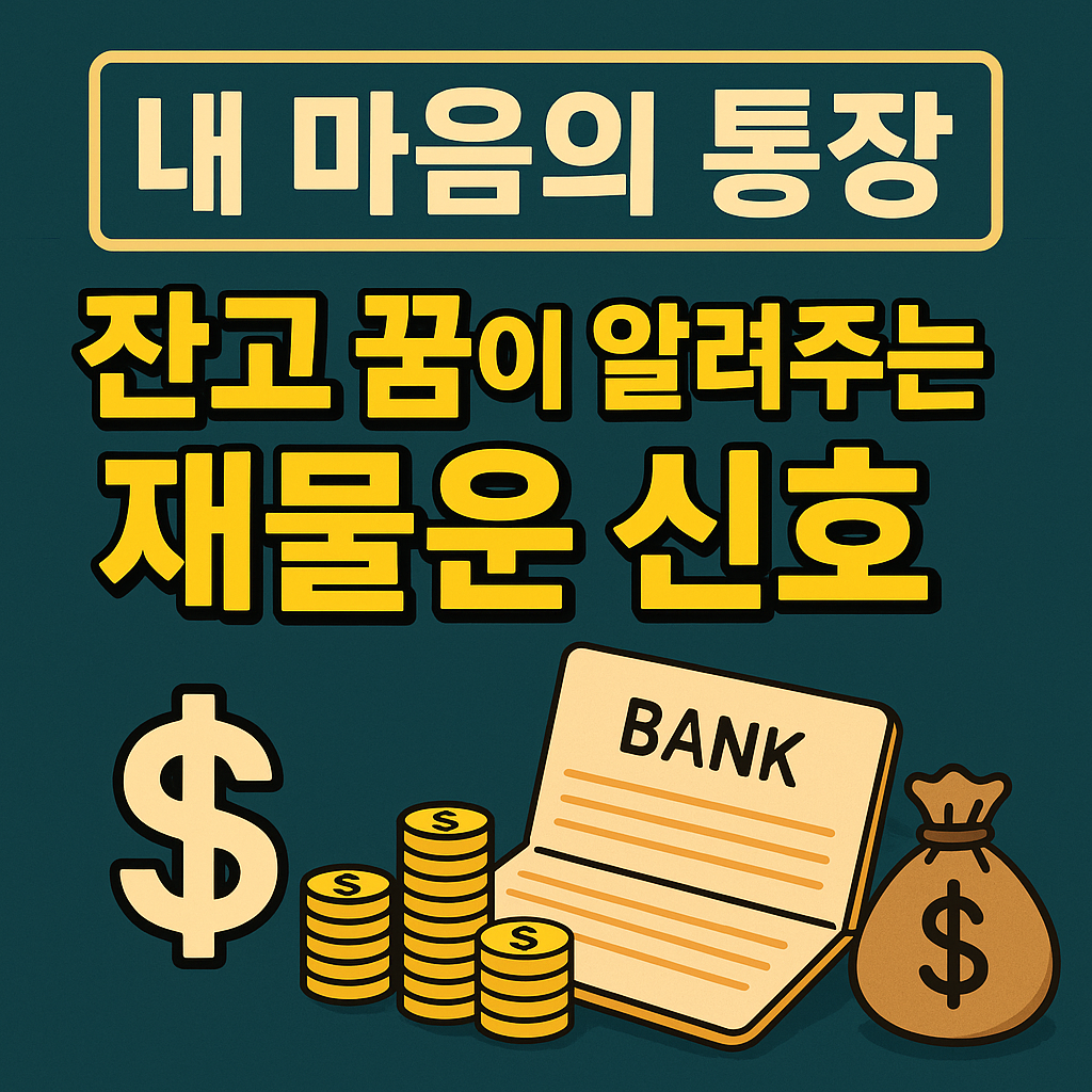 통장 잔고 꿈