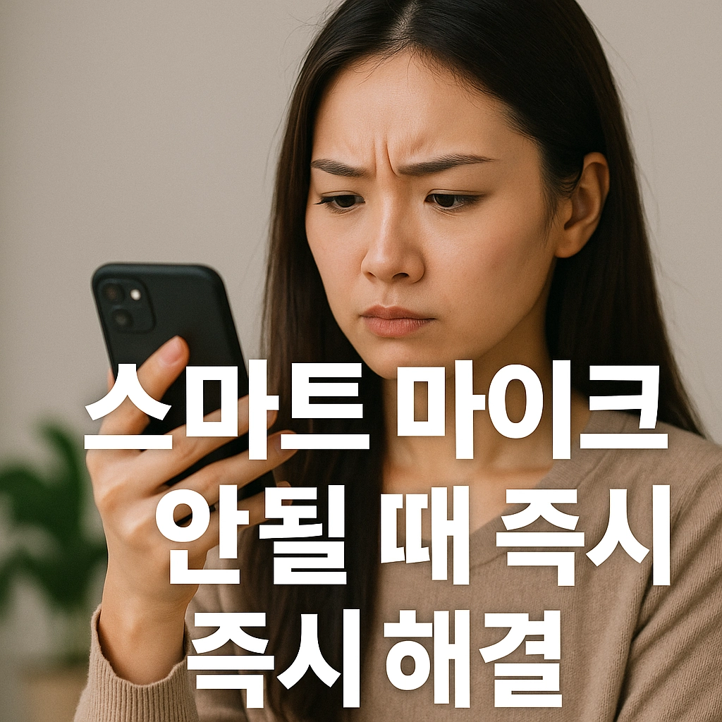 핸드폰 마이크 문제 해결하는 방법 7가지