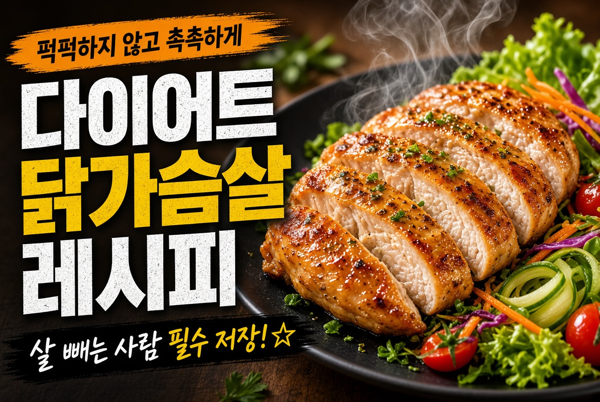 다이어트 닭가슴살 레시피 ❘ 퍽퍽하지 않고 촉촉하게 먹는 법