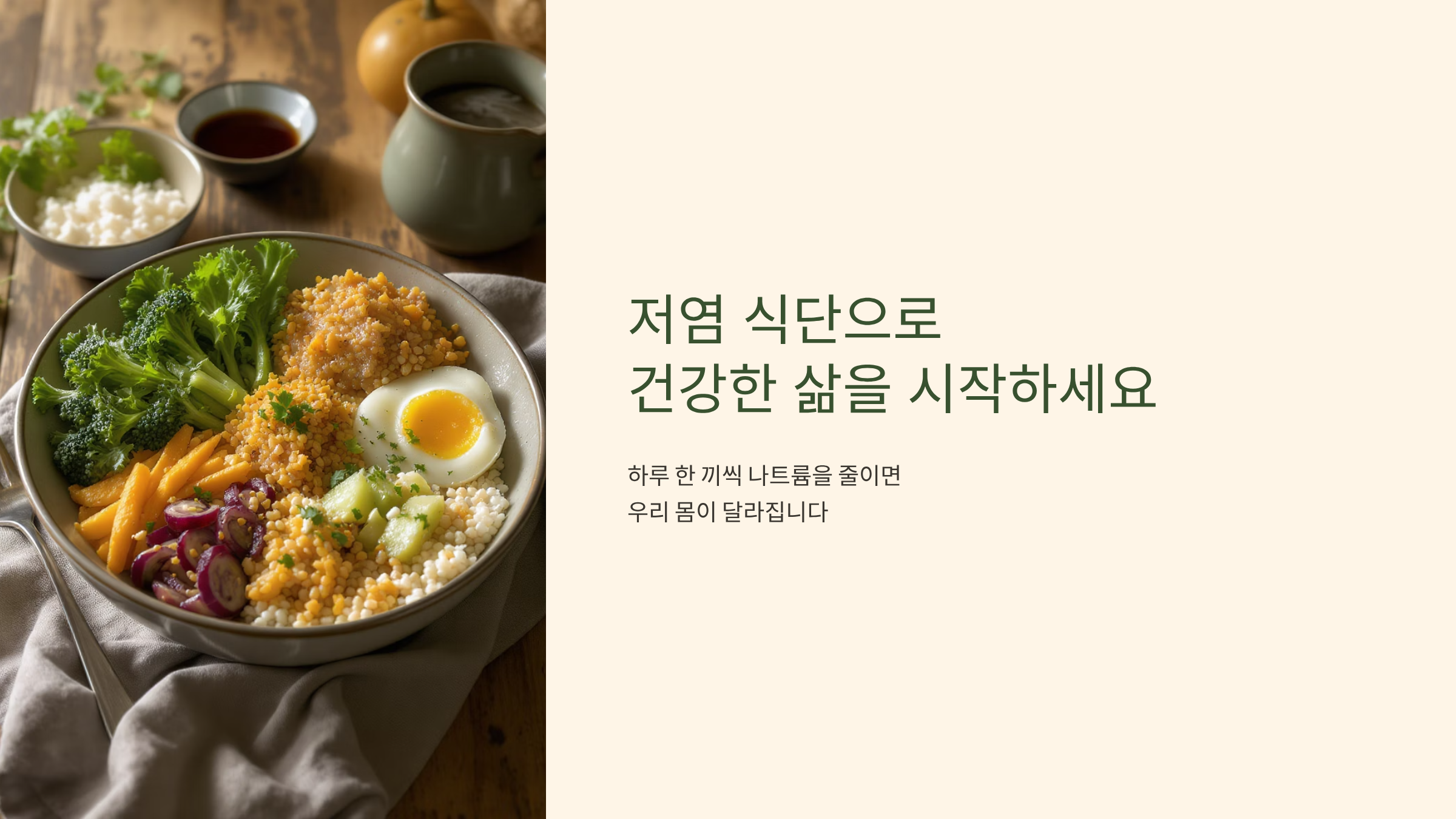 저염 식단으로 건강 되찾기, 맛있는 레시피 27선