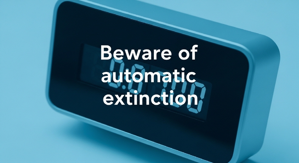 &ldquo;자동 소멸 주의&rdquo;라고 쓰인 카운트다운 시계 이미지