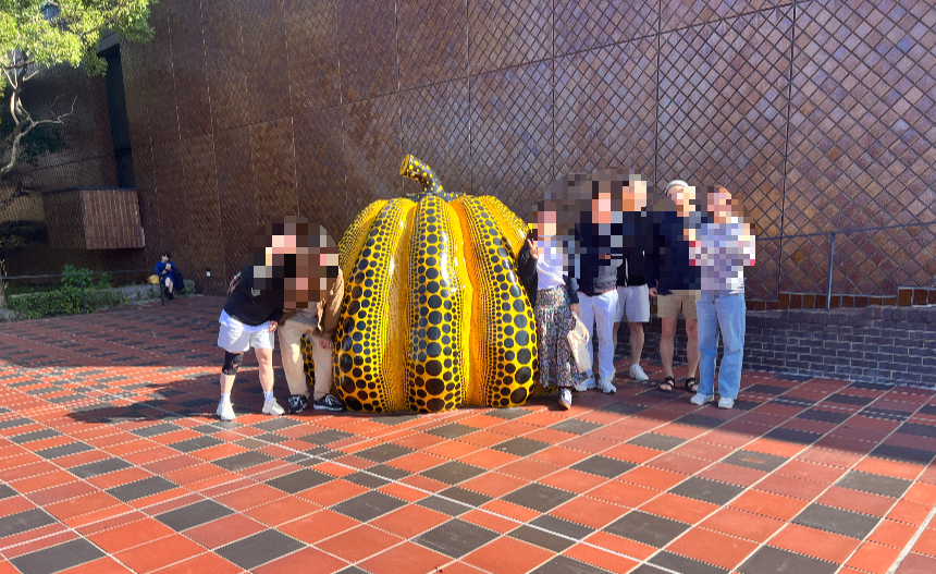 후쿠오카 미술관 쿠사마 아요이 호박