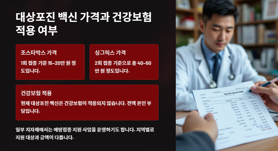 대상포진 백신 가격과 건강보험 적용 여부