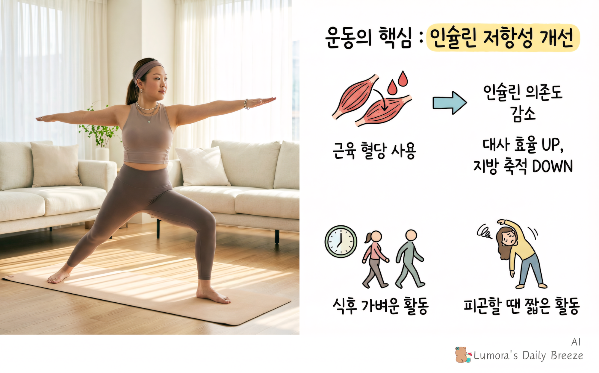 다이어트할 때 운동의 핵심 역할의 의미