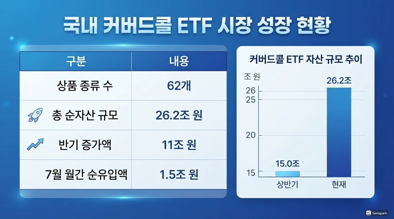 26조 원까지 커진 커버드콜 ETF 시장