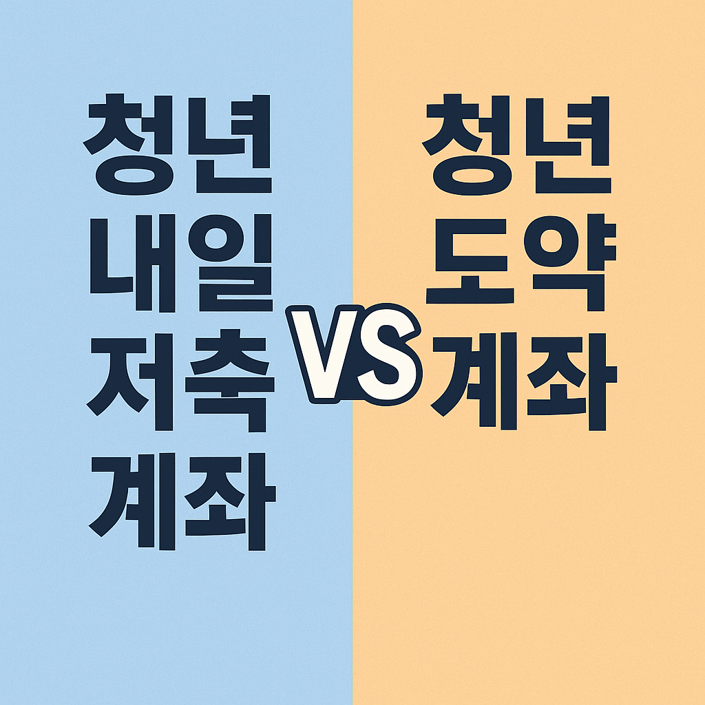 청년내일저축계좌 vs 청년도약계좌 비교|가입조건·지원금·혜택