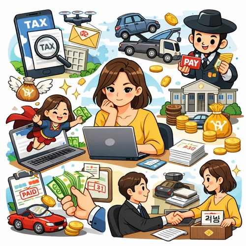 지방세 체납 조회와 납부 과정을 설명하는 이미지12