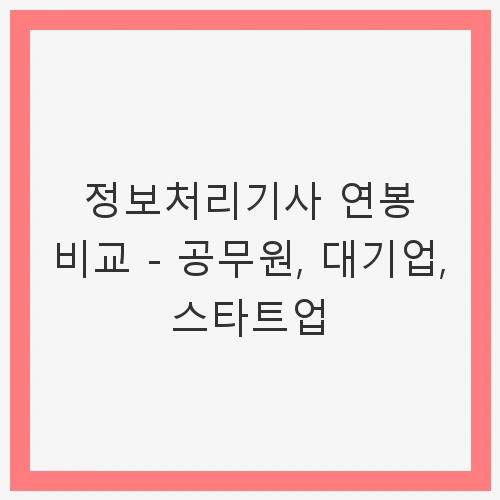 서론: 정보처리기사, 연봉의 미래