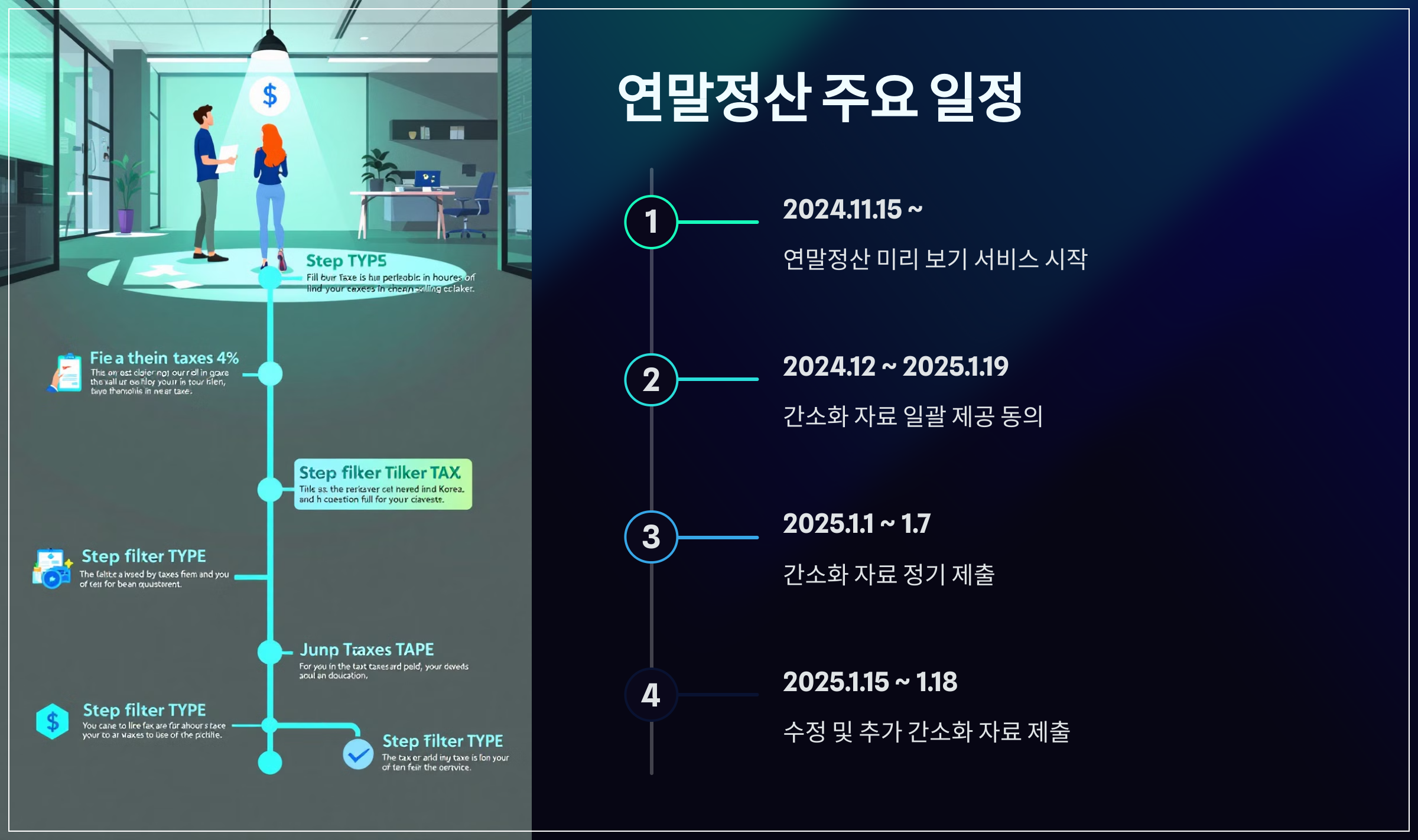 연말정산 주요 일정
