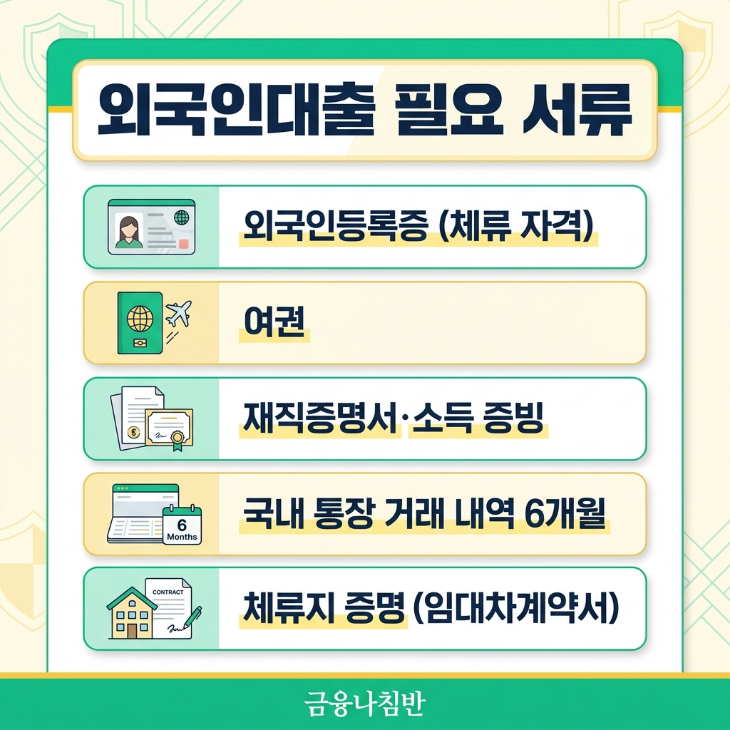 외국인대출 필요 서류