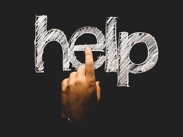 help라고 써있는 사진