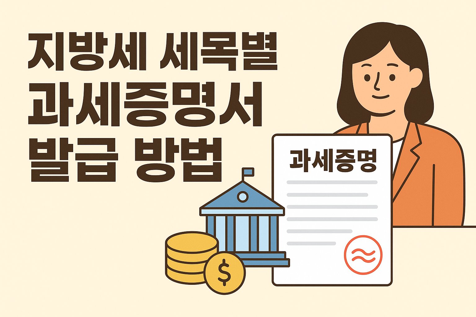 지방세 세목별 과세증명서 발급 방법